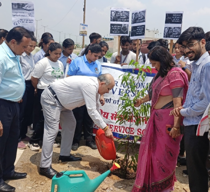 Tree Plantation under “Ek Ped Maa ke naam” “Live green and think green”