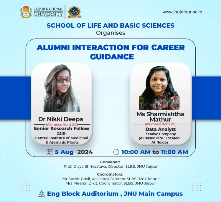 Career Guidance, By Alumni Nikki Deepa (SRF, CSIR-CIMAP) and Ms. Sarmistha Mathur, (Data Analyst, Straive Inc)